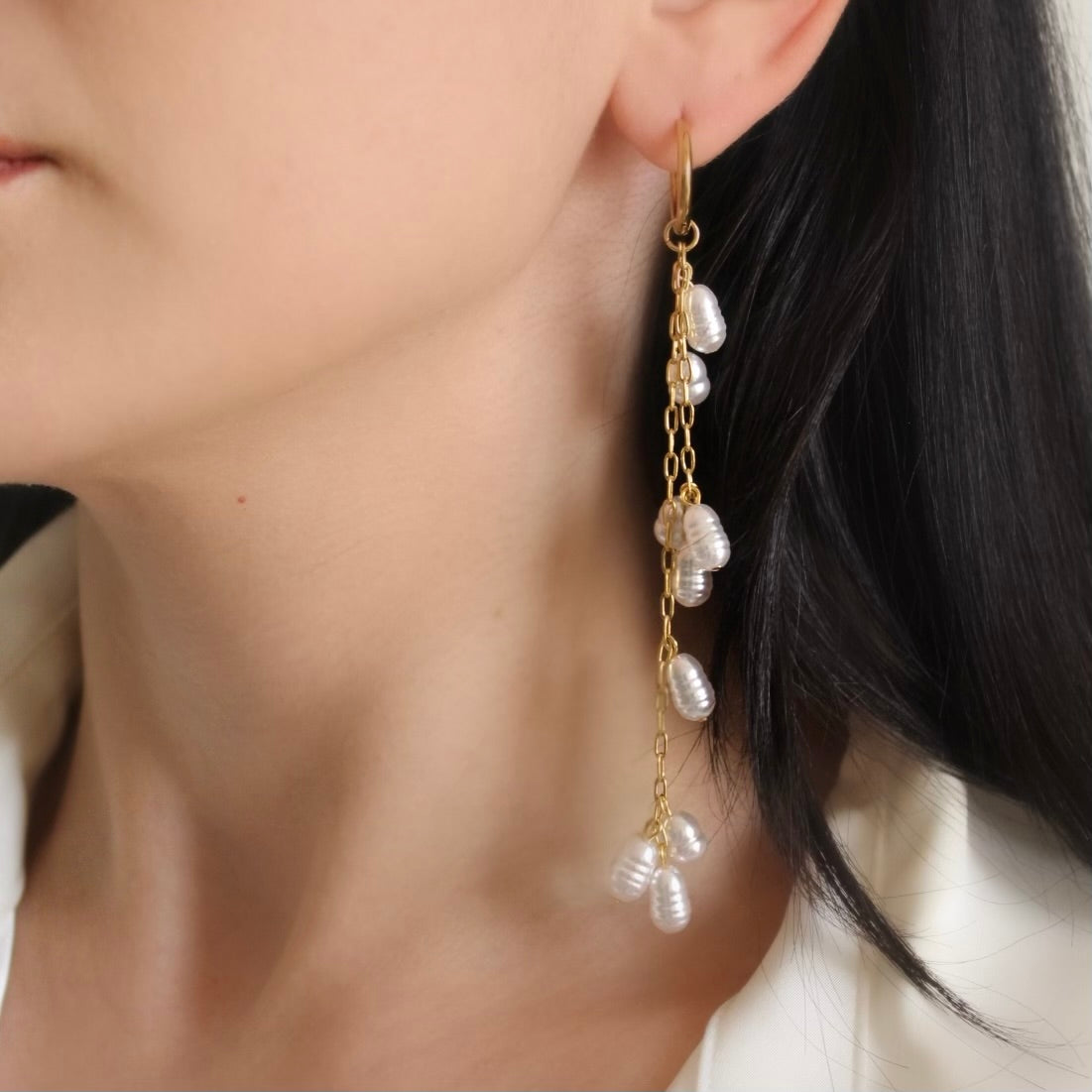Pearl Retro Earrings
