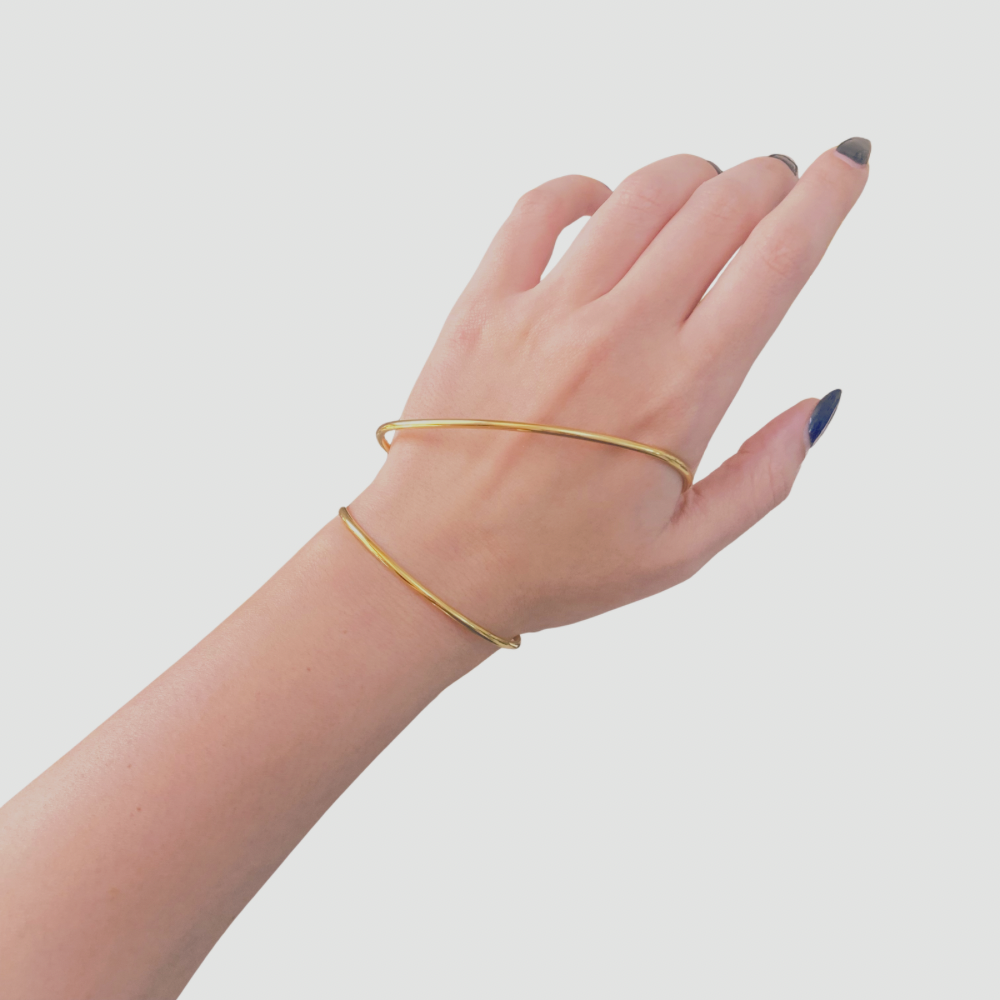 Abstract Waves Hand Bangle