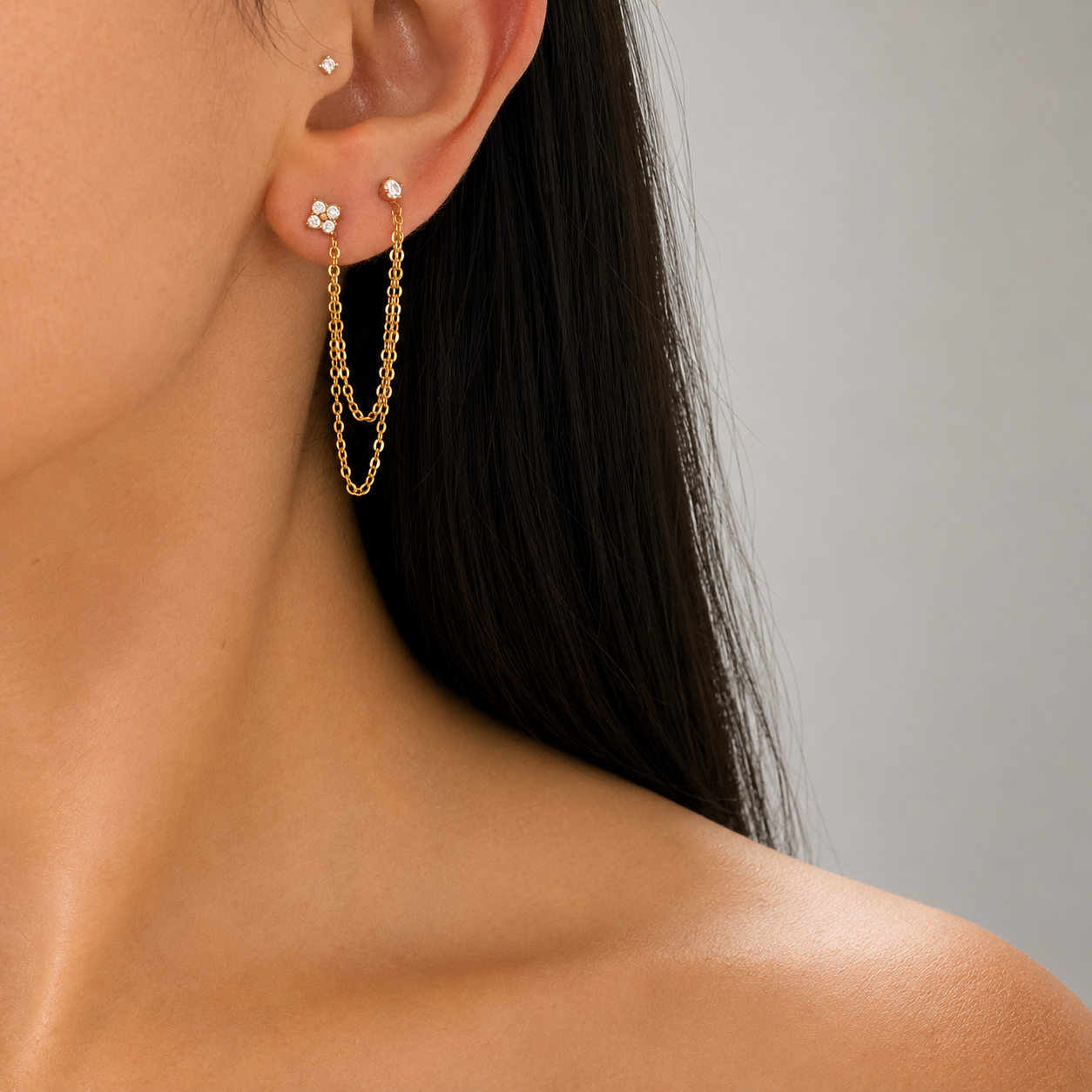 Clover Double Earrings