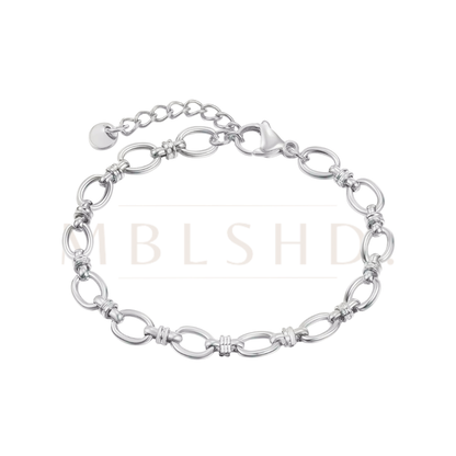 O Chain Bracelet Silver