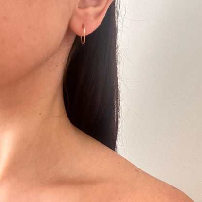 Thin Hoop Earrings