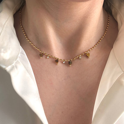 Tiger Eye Heart Necklace