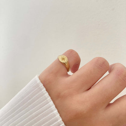 Star Signet Ring