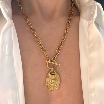 Solar Seal Reversible Necklace