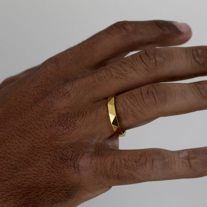 Irregular Ring Gold- Men