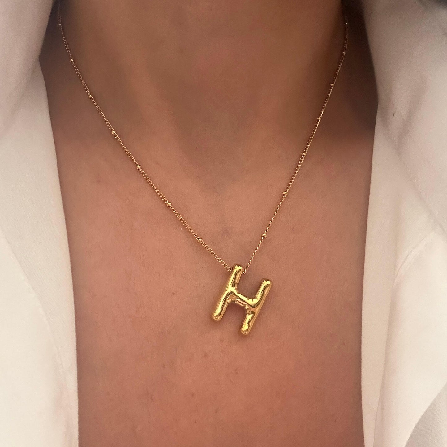Balloon Letter Necklace