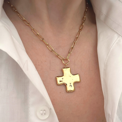 Chunky Cross Necklace
