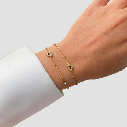 Twinkling Hearts Bracelet