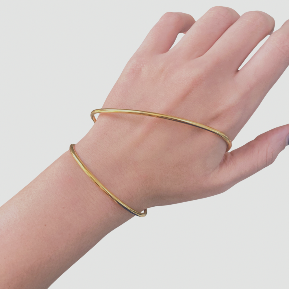 Abstract Waves Hand Bangle