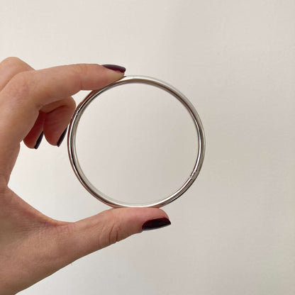 Plain Silver Bangle