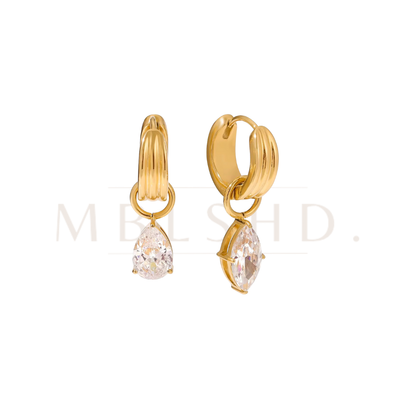 Mismatched Sparkle Huggie Earrings