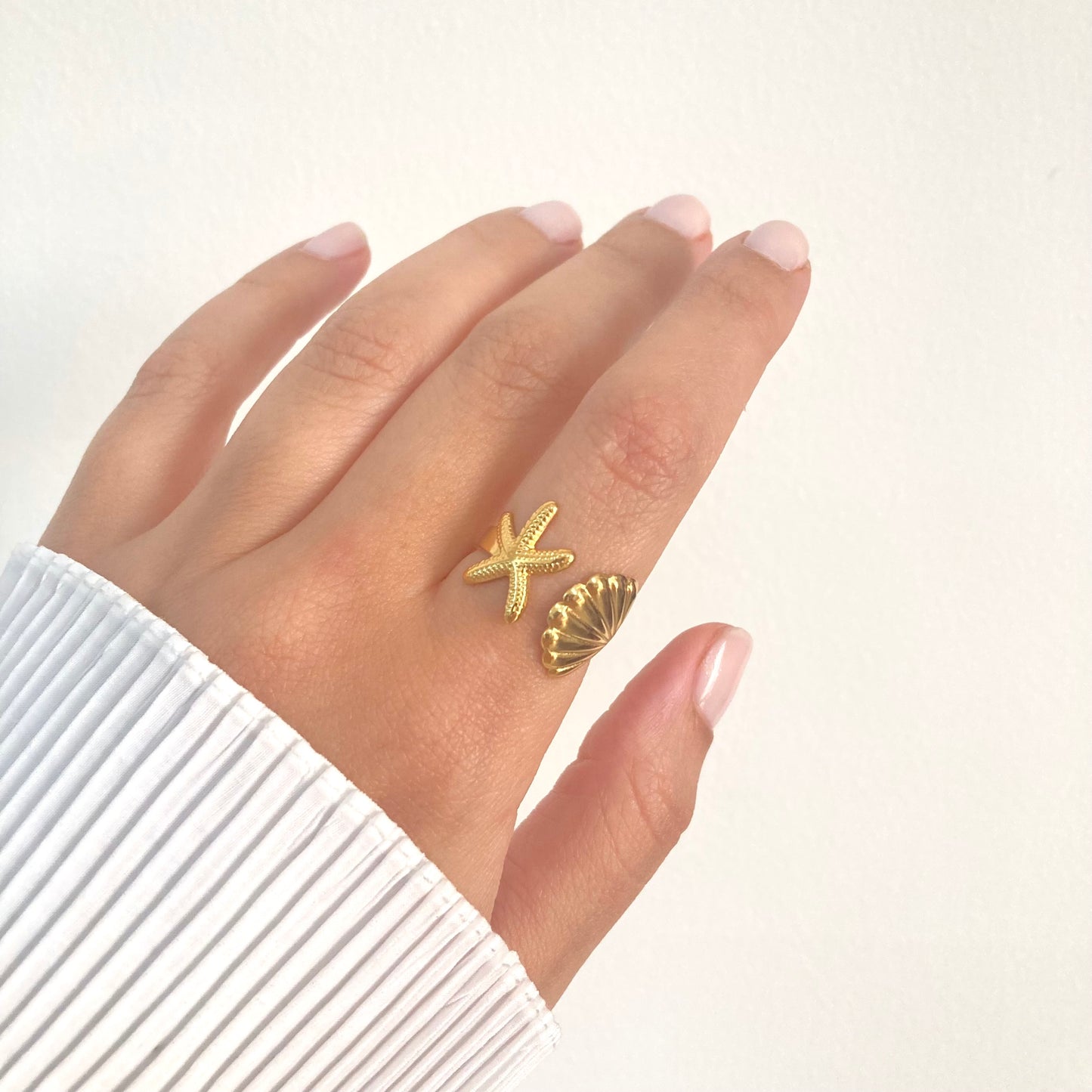 Shell and Starfish Ring