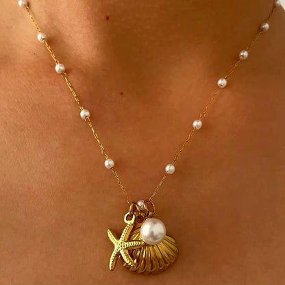Shell & Starfish Necklace