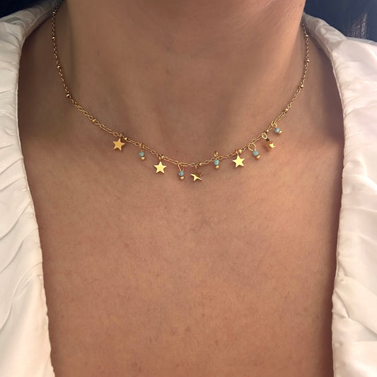Blue Stars Choker