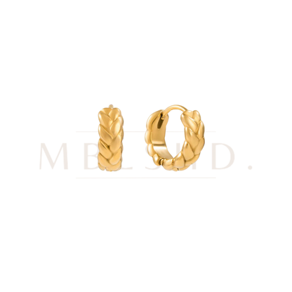 Dainty Braided Hoop Earrings