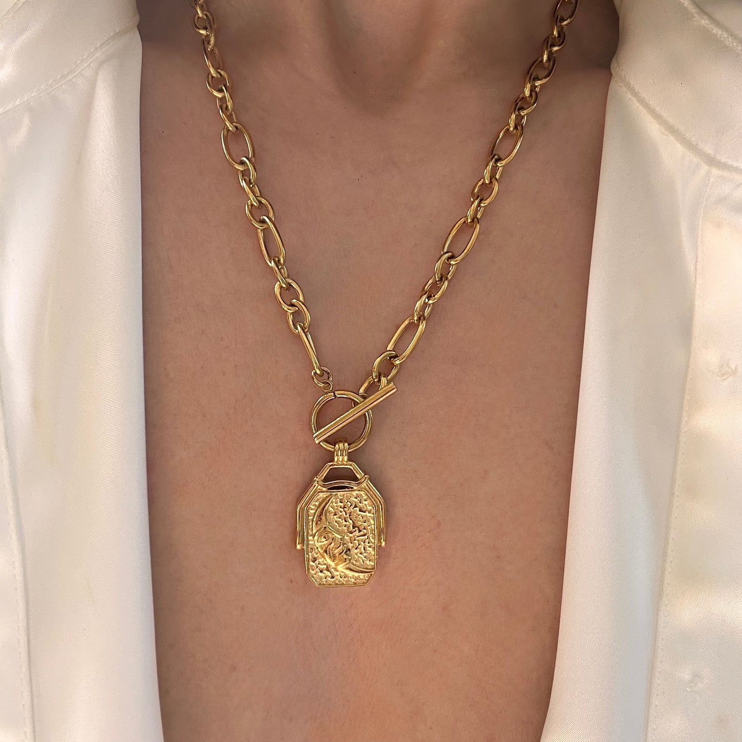 Solar Seal Reversible Necklace