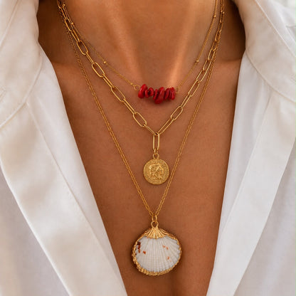 Coral Coast Layered Necklace