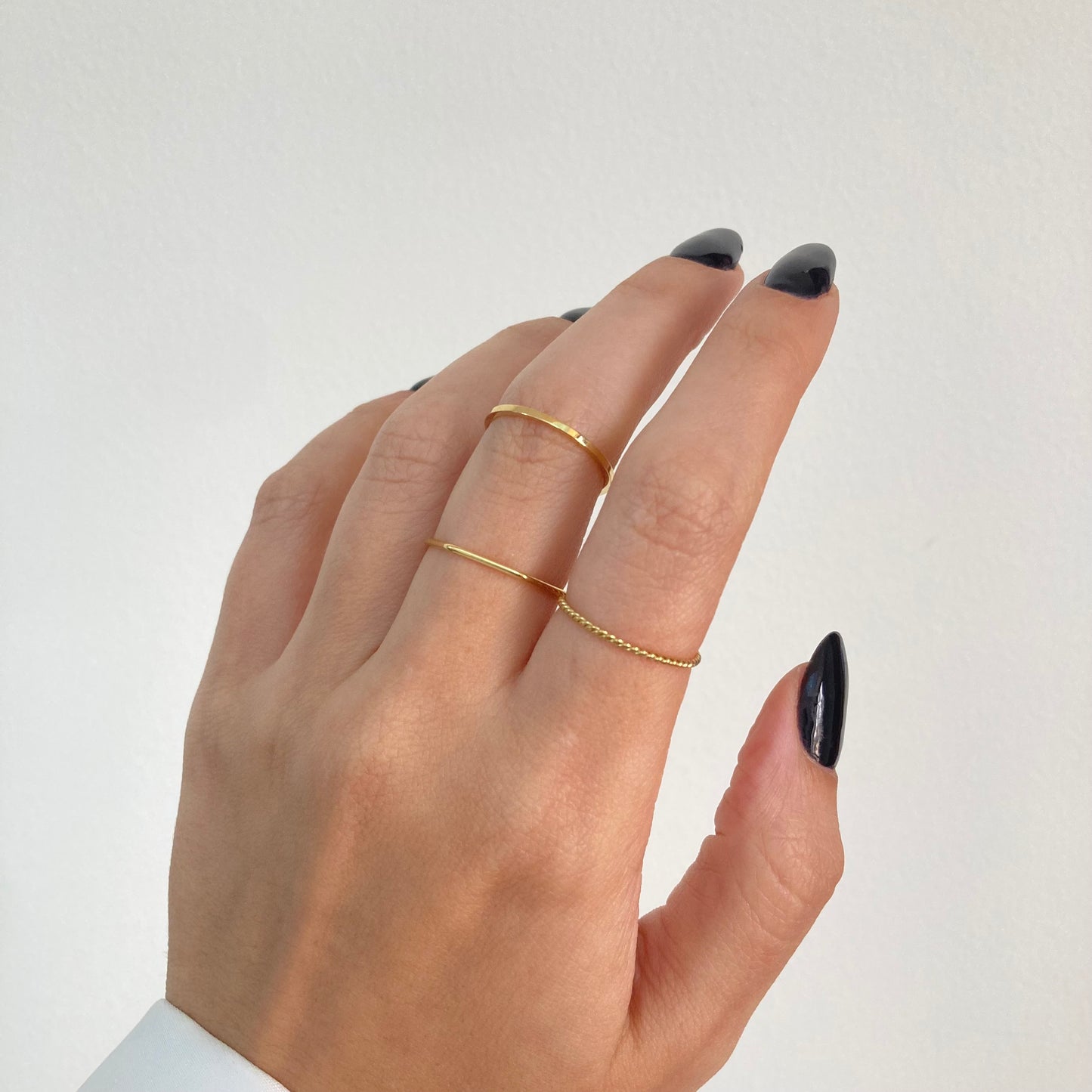3Pcs Ring Set Gold