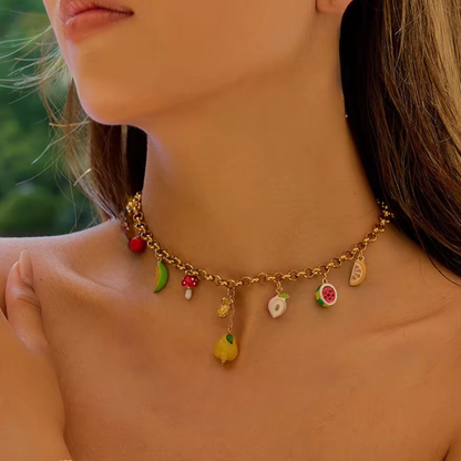 Fruit Charms Necklace