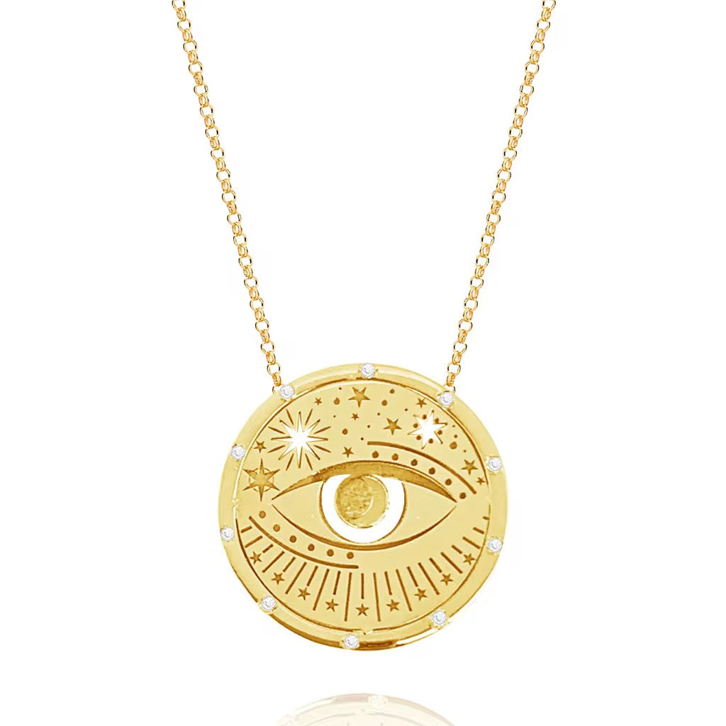 Eye of Light Medallion Necklace