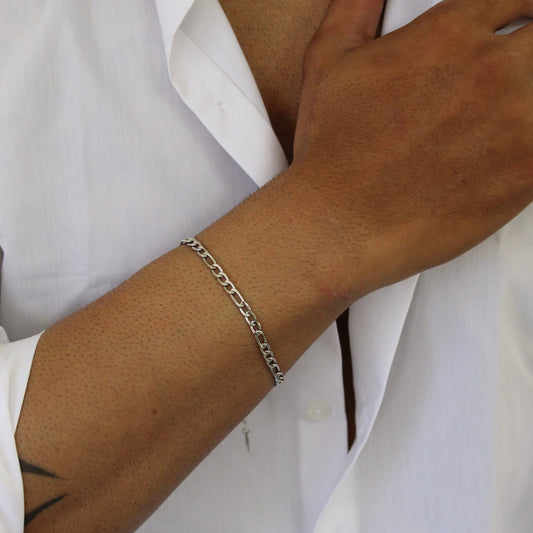 Figaro Silver Bracelet - Men