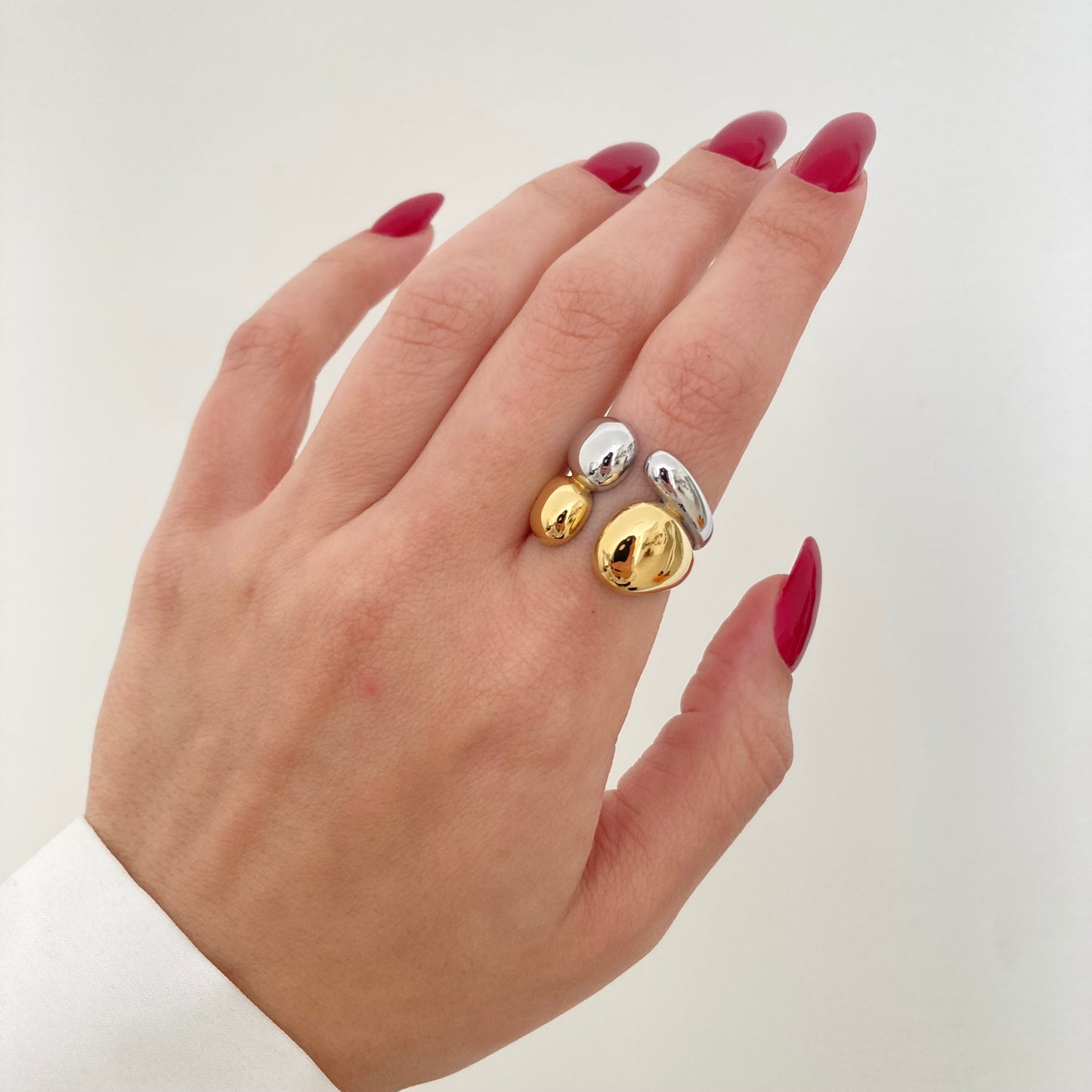 Double Tone Chunky Ring