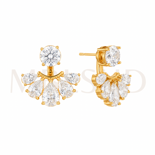 Celeste Fan Stud Earrings