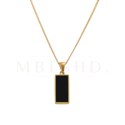 Black Pendant Necklace