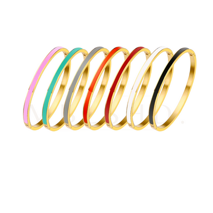 Colored Enamel Bangle
