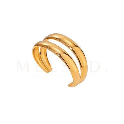 Layered Chunky Open Bangle