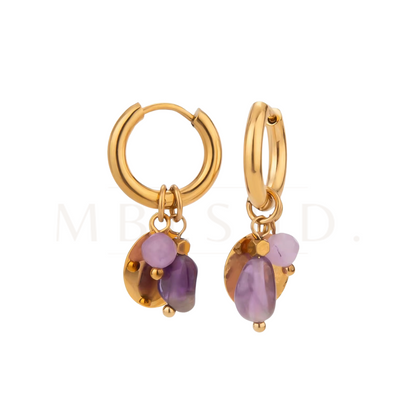 Purple Charms Earrings