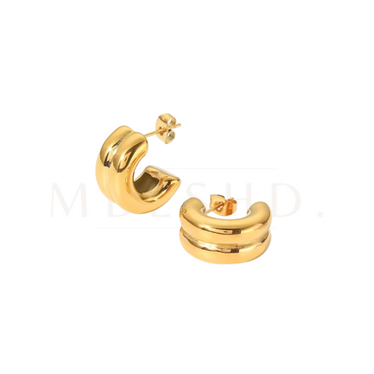 Double Band Earrings