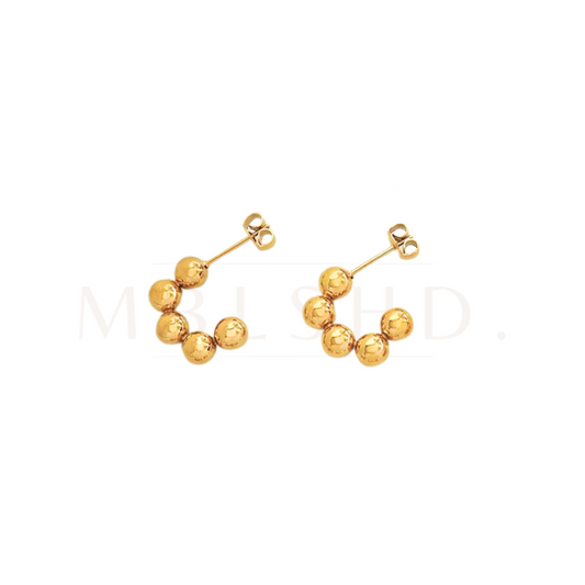 Ball Hoop Earrings
