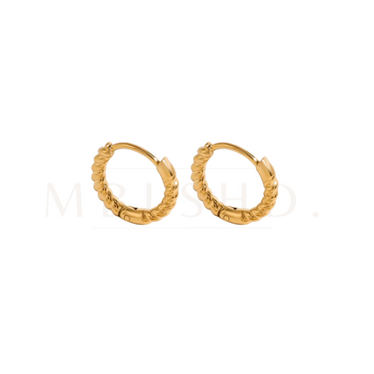 Dainty Twisted Hoop Earrings