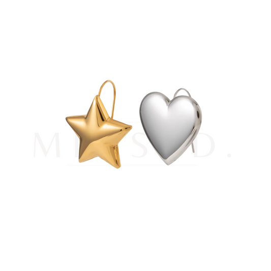 Mismatched Gold & SilverEarrings