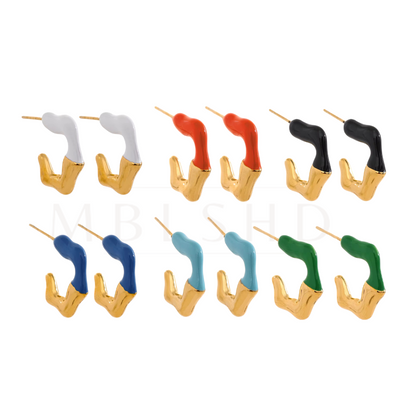 Bamboo Colored Earrings