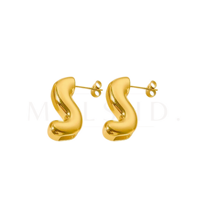 S Shaped Earrings