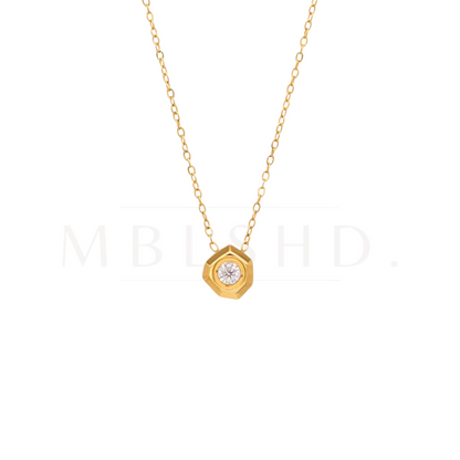 Simple Zircon Necklace
