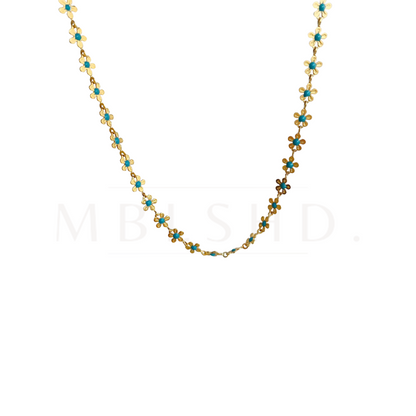 Blue Flower Necklace