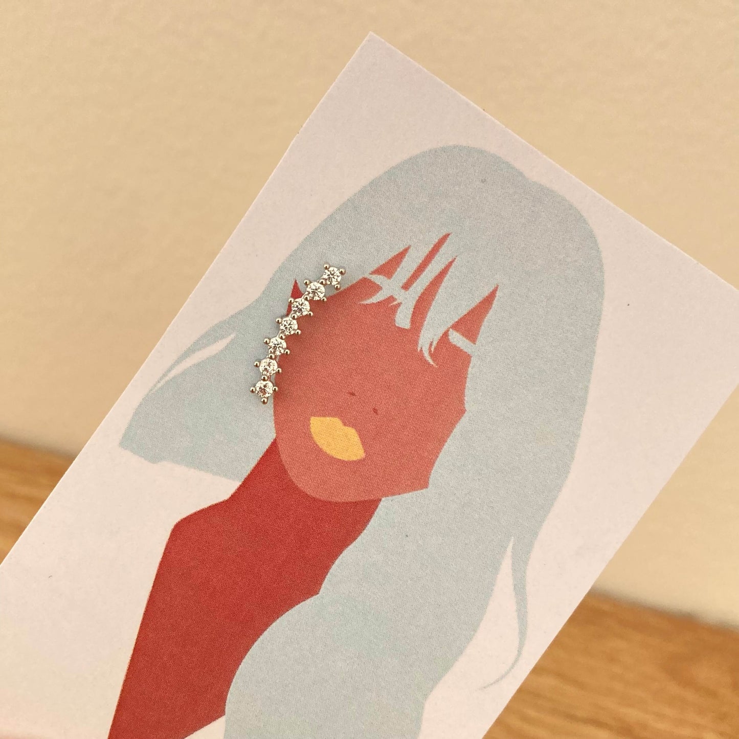 7 Zircons Piercing White