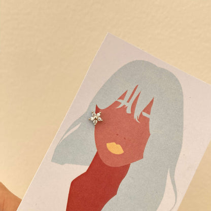 White Flower Piercing