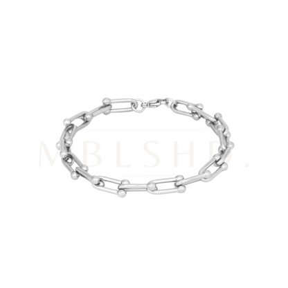 U Chain Bracelet Silver