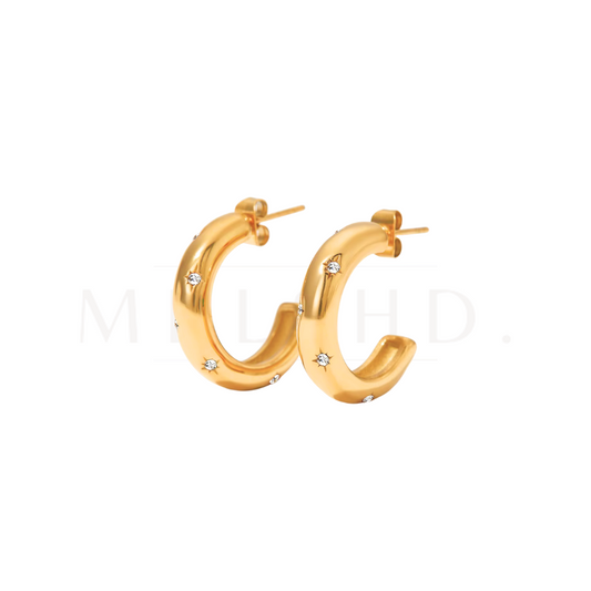 Stars Hoop Earrings