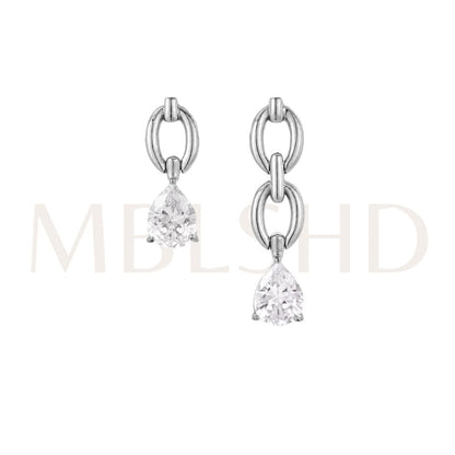 Asymmetry Luxe Drops Silver