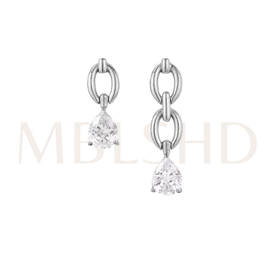 Asymmetry Luxe Drops Silver