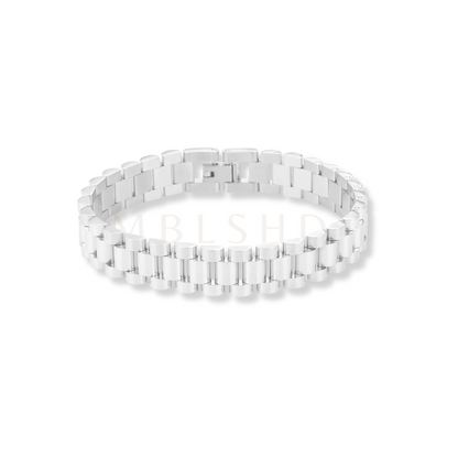 Silver Watch Strap Bracelet