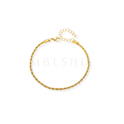 Thin Twist Chain Bracelet