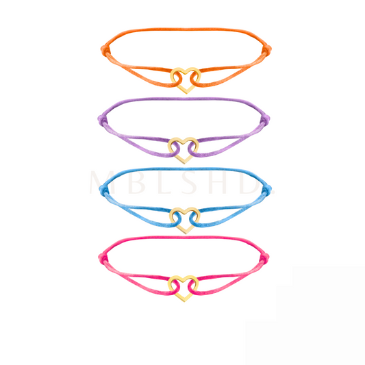 Colored Heart Bracelet