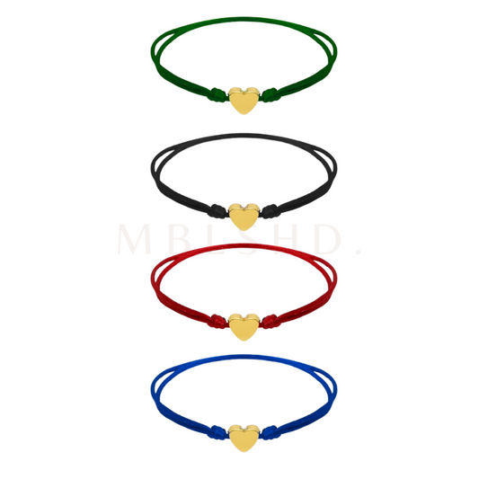 Colored Dainty Heart Bracelet