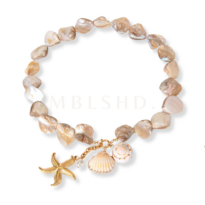 Water Pearls Charms Necklace